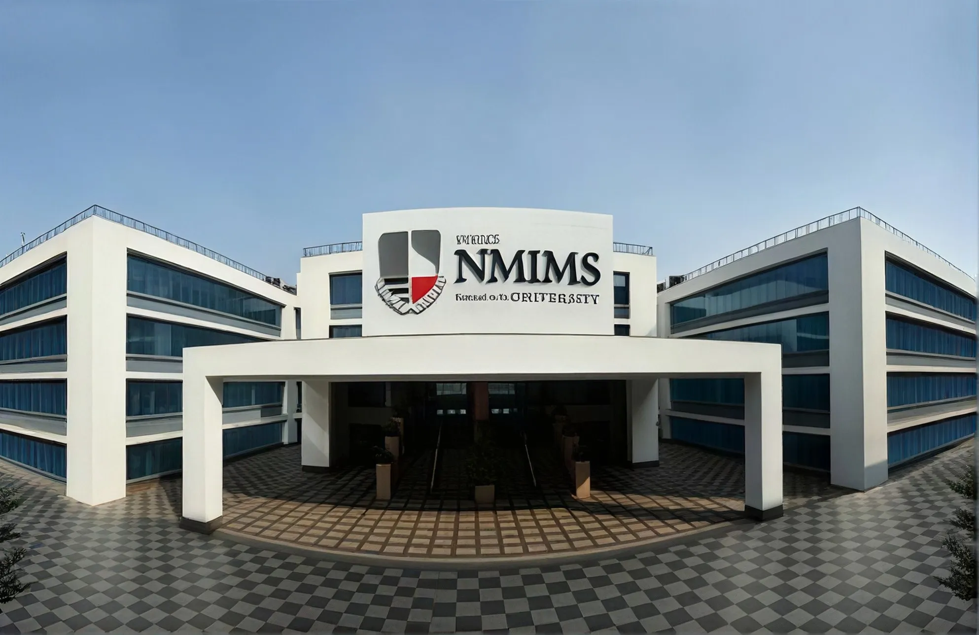 NMIMS University Campus Building entrance